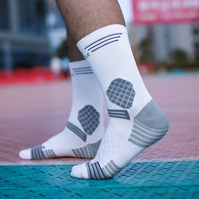 Wholesale Socks Nylon Breathable Sports Men's Mid-tube Socks MOQ≥3 JDC-SK-ChenXi003