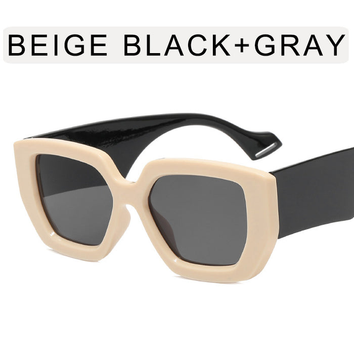 Wholesale Contrast Sunglasses Personality Polygon Modern MOQ≥2 JDC-SG-BoH002