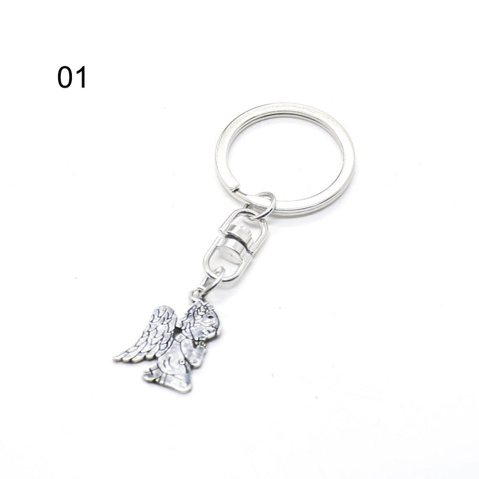 Wholesale Metal Angel Cross Keychain JDC-KC-BYou004