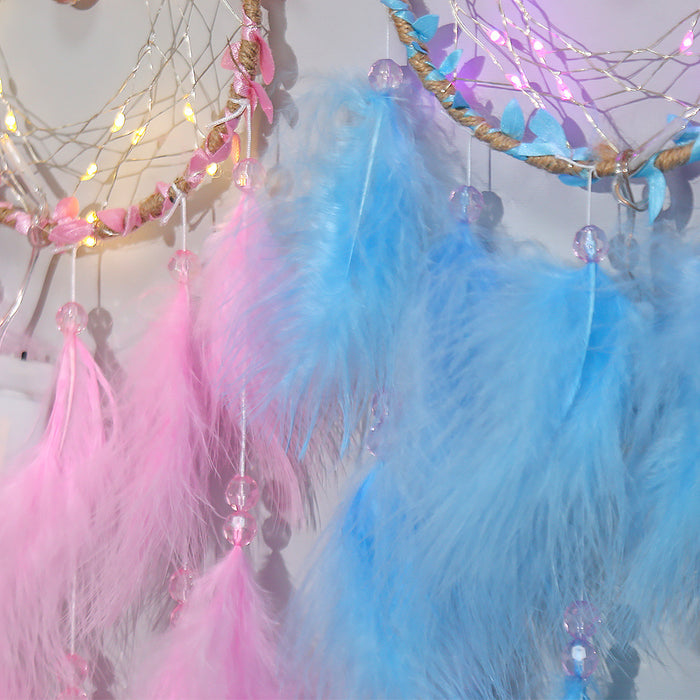 Wholesale Creative Lantern Multicolor Night Light Dreamcatcher Pendant MOQ≥2 JDC-DC-JunX021