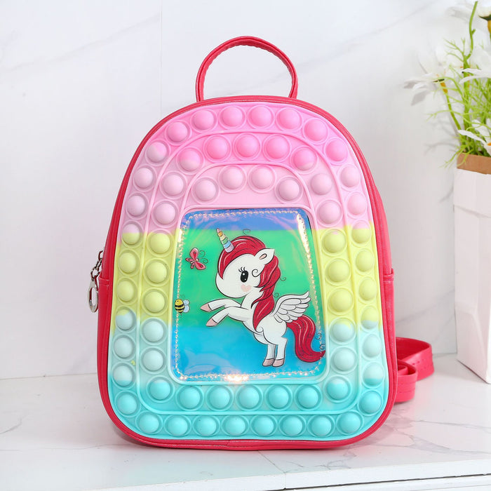 Wholesale Children Bag Silicone Last Mouse Lost Unicorn MOQ≥3 JDC-BP-Chenzi002