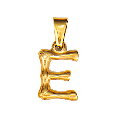 Wholesale Bamboo Three-dimensional Titanium Steel Plated 18K Gold Pendant MOQ≥2 JDC-PT-QianJ001