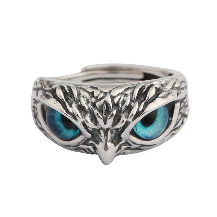 Wholesale Cross -border Silver Vintage Series Punk Cat Eagle Pendant necklace MOQ≥10 JDC-NE-YiFan001