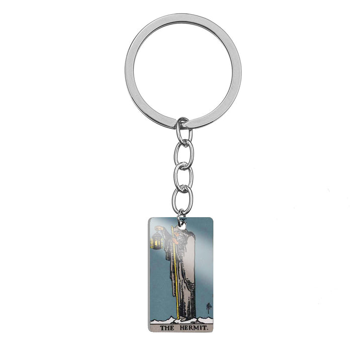 Wholesale Tarot Color Stainless Steel Keychain MOQ≥2 JDC-KC-HuanYu003