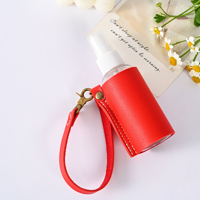 Jewelry WholesaleWholesale Portable Hand Sanitizer Leather Case PU Keychain JDC-KC-HYi004 Keychains 弘亿 %variant_option1% %variant_option2% %variant_option3%  Factory Price JoyasDeChina Joyas De China