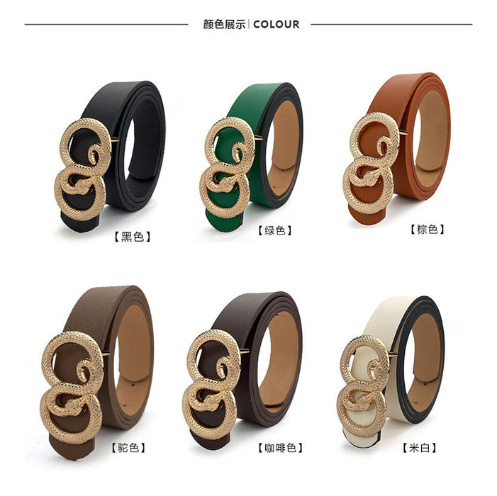 Jewelry WholesaleWholesale belt snake buckle personalized women's belt JDC-WB-BangM007 Womenbelt 邦迈 %variant_option1% %variant_option2% %variant_option3%  Factory Price JoyasDeChina Joyas De China