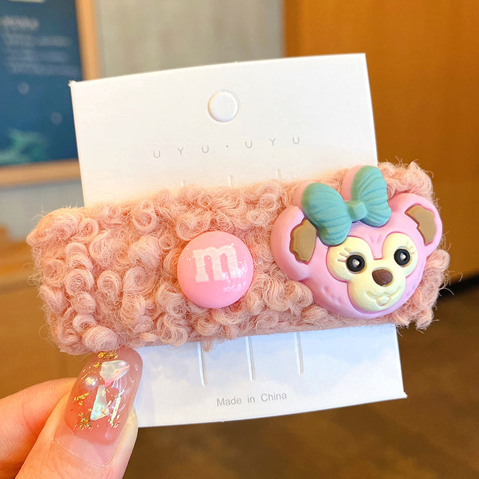 Jewelry WholesaleWholesale Rabbit Stuffed HairPin （F）JDC-HC-GSHX103 Hair Clips 恒曦 %variant_option1% %variant_option2% %variant_option3%  Factory Price JoyasDeChina Joyas De China