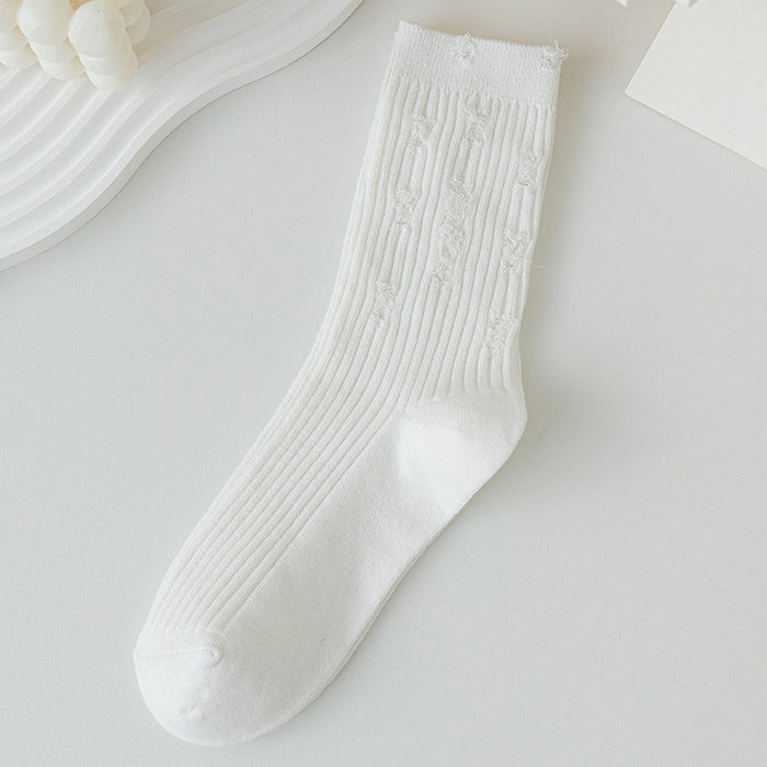 Wholesale Sock Cotton Sweat Absorbing Socks Hole Socks MOQ≥2 JDC-SK-CYu023