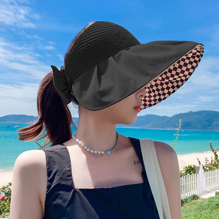 Jewelry WholesaleWholesale Cotton Foldable Empty Top Hat Sun Hat JDC-FH-Weilan003 Fashionhat 微蓝 %variant_option1% %variant_option2% %variant_option3%  Factory Price JoyasDeChina Joyas De China