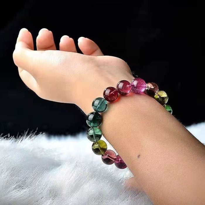 Wholesale Natural Candy Color Tourmaline Bracelet JDC-BT-NiHuang008