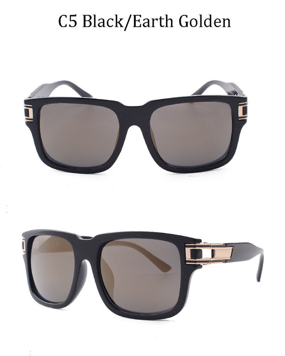 Wholesale Sunglasses Resin Lenses Plastic Metal Frame Men (F) JDC-SG-JingL008