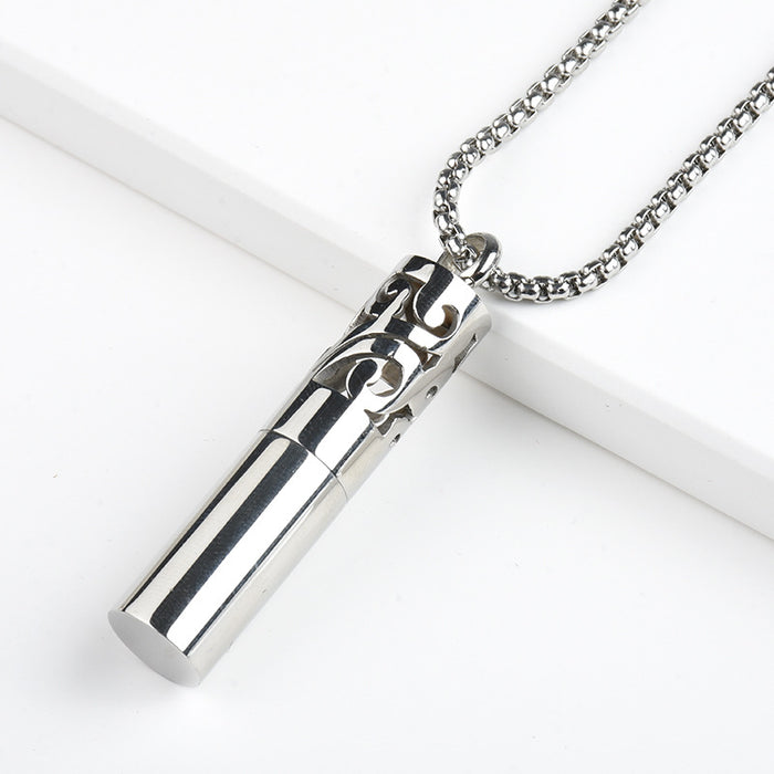 Jewelry WholesaleWholesale silver perfume bottle titanium steel necklace JDC-NE-ShengF002 Necklaces 胜丰 %variant_option1% %variant_option2% %variant_option3%  Factory Price JoyasDeChina Joyas De China