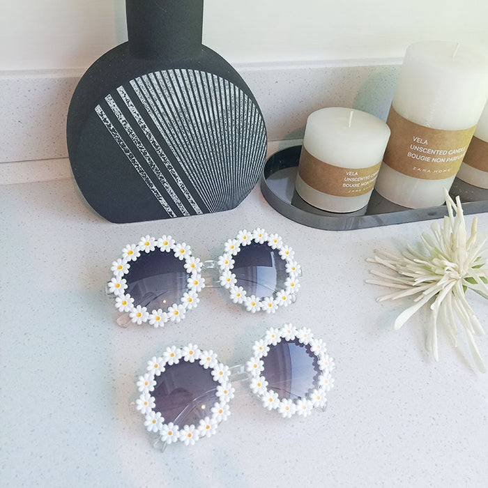 Jewelry WholesaleWholesale Resin PC Small Daisy Kids Sunglasses JDC-SG-JingM005 Sunglasses 镜美 %variant_option1% %variant_option2% %variant_option3%  Factory Price JoyasDeChina Joyas De China