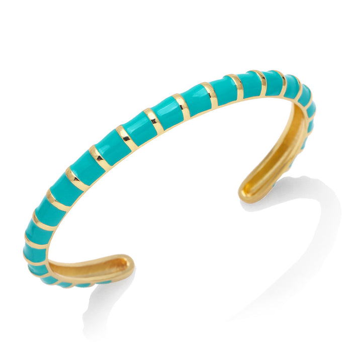 Wholesale Bracelet Copper Plated 18K Gold Enamel Color JDC-PREMAS-BT-022