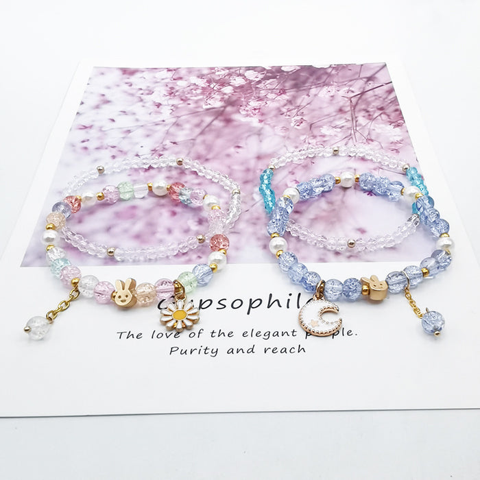 Wholesale summer fresh glass popping crystal bracelet JDC-BT-LiM010