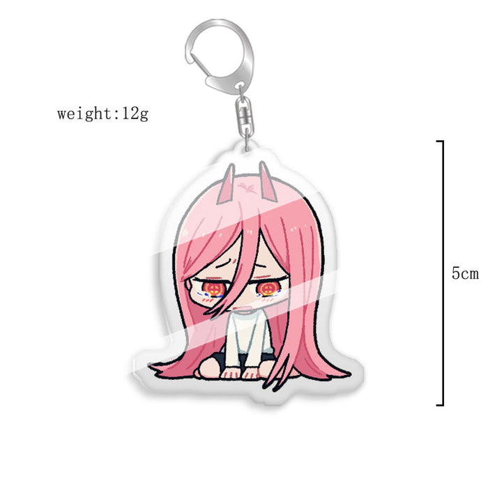 Wholesale Keychain Peripheral Double Sided Acrylic Transparent Cartoon Pendant (M) MOQ≥2 JDC-KC-XCai007