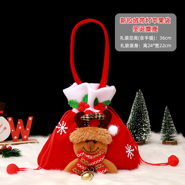 Wholesale Gift Bag Christmas Cloth Candy Bag Apple Bag MOQ≥2 JDC-GB-QiaoC004