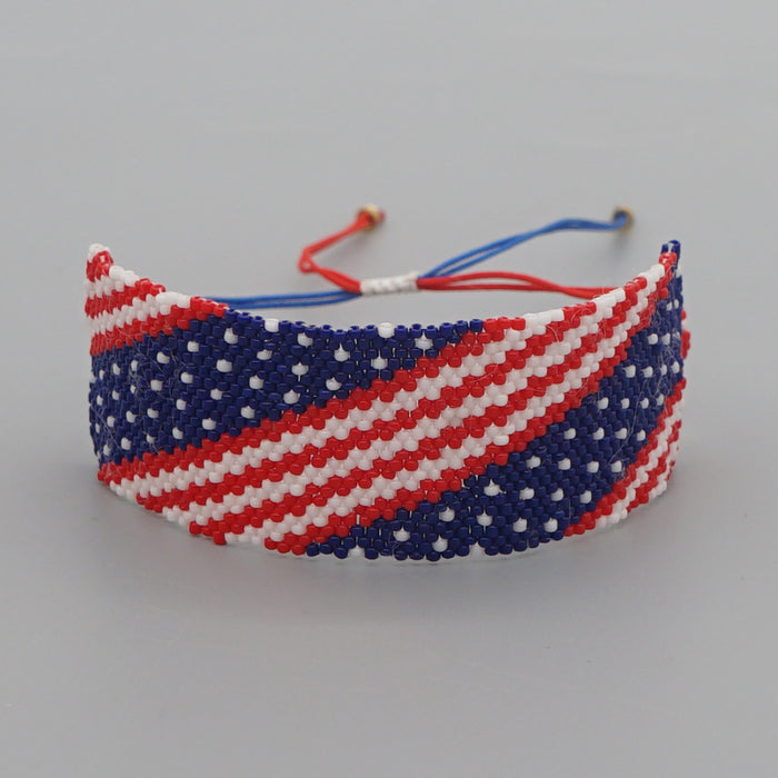 Wholesale 4th of July Independence Day American Flag Hand Jewelry JDC-BT-GBH094