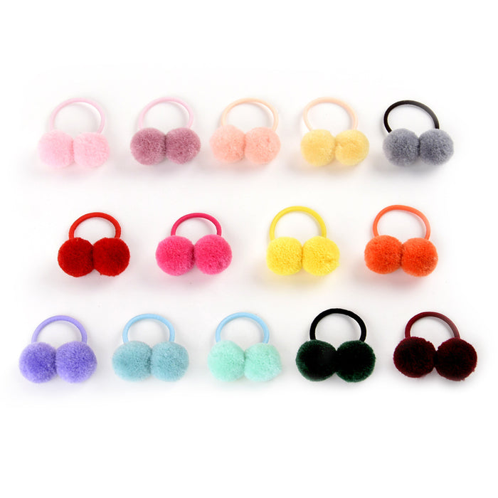 Jewelry WholesaleWholesale children's wool ball versatile Hair Scrunchies JDC-HS-YL062 Hair Scrunchies 雅伦 %variant_option1% %variant_option2% %variant_option3%  Factory Price JoyasDeChina Joyas De China