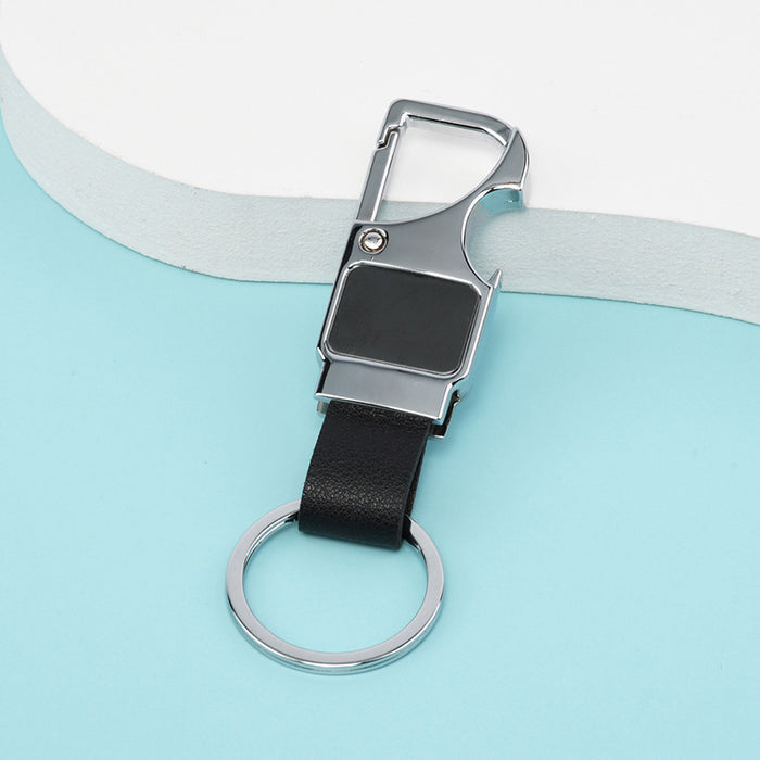Wholesale Men's Leather Keychain Waist Strap Bottle Opener Premium Car Keyring JDC-KC-DAJ002