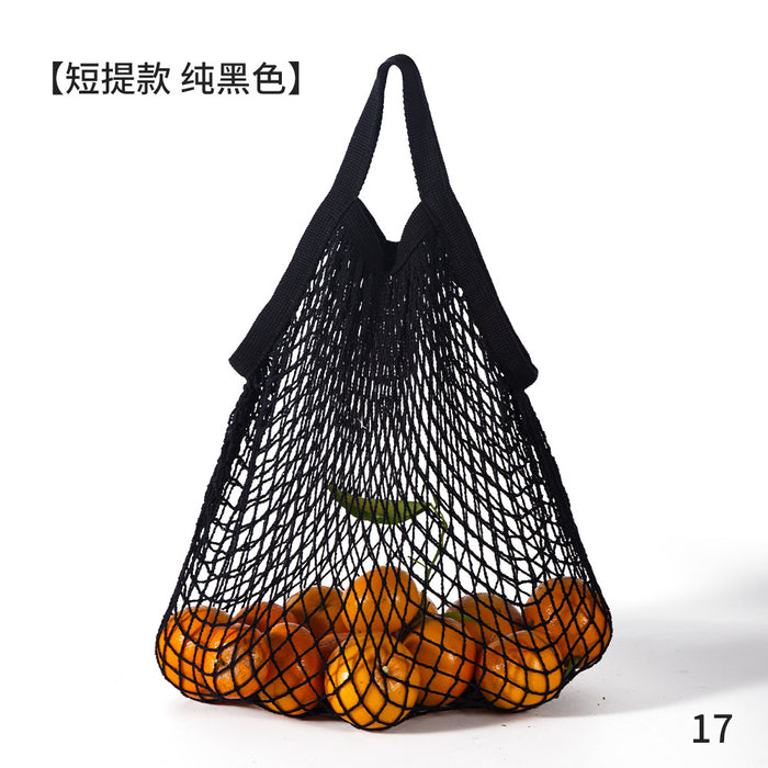 Wholesale Decoration Tote Bag Cotton Supermarket Vegetable and Fruit Net Pocket MOQ≥2 JDC-HB-ShenT001