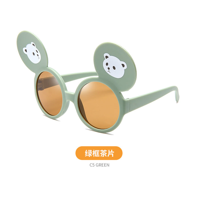 Jewelry WholesaleWholesale children's cartoon big ears cute bear PC glasses JDC-SG-KaiX006 Sunglasses 凯祥 %variant_option1% %variant_option2% %variant_option3%  Factory Price JoyasDeChina Joyas De China