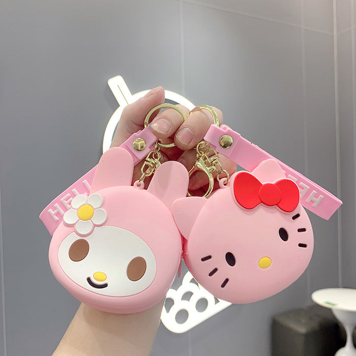 Jewelry WholesaleWholesale Cartoon Silicone Coin Purse Keychain (M) JDC-KC-JCai010 Keychains 聚彩 %variant_option1% %variant_option2% %variant_option3%  Factory Price JoyasDeChina Joyas De China