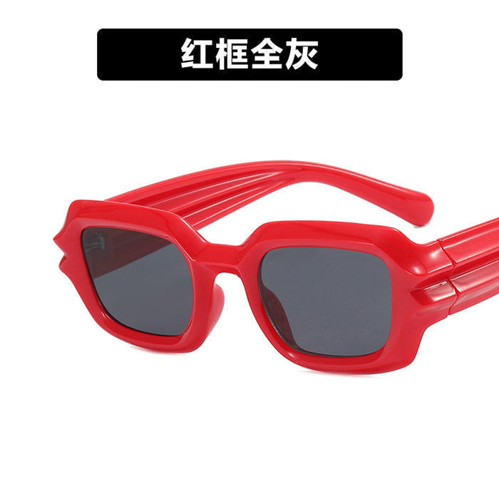 Wholesale hip hop sunglasses irregular personality niche trendy concave shape JDC-SG-KD181