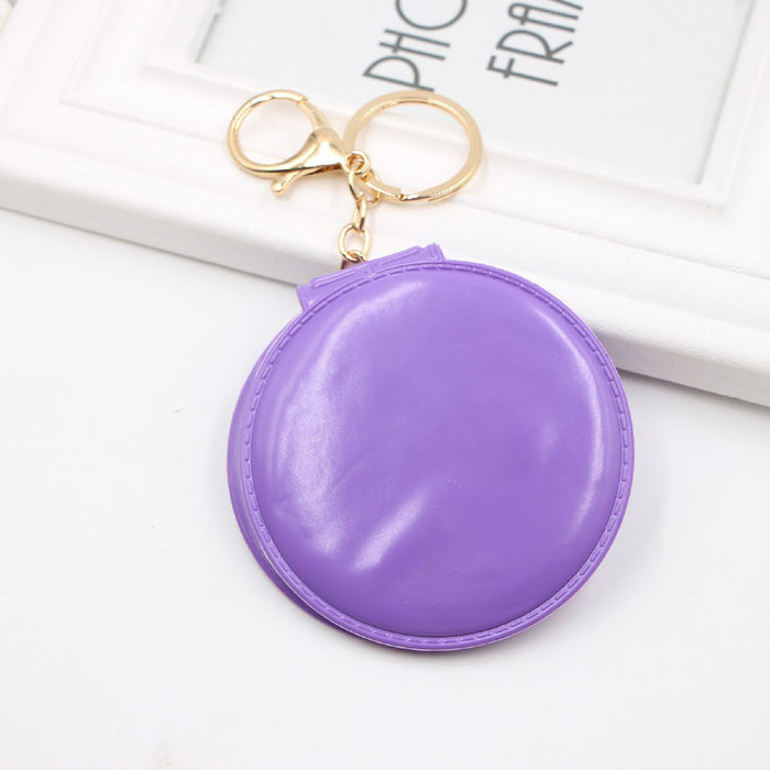 Jewelry WholesaleWholesale 10 colors double sided small mirror keychain JDC-KC-Zuge054 Keychains 祖格 %variant_option1% %variant_option2% %variant_option3%  Factory Price JoyasDeChina Joyas De China