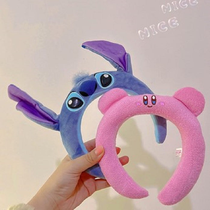 Wholesale girl cartoon plush headband face wash hair accessories MOQ≥2 JDC-HD-YuYue002