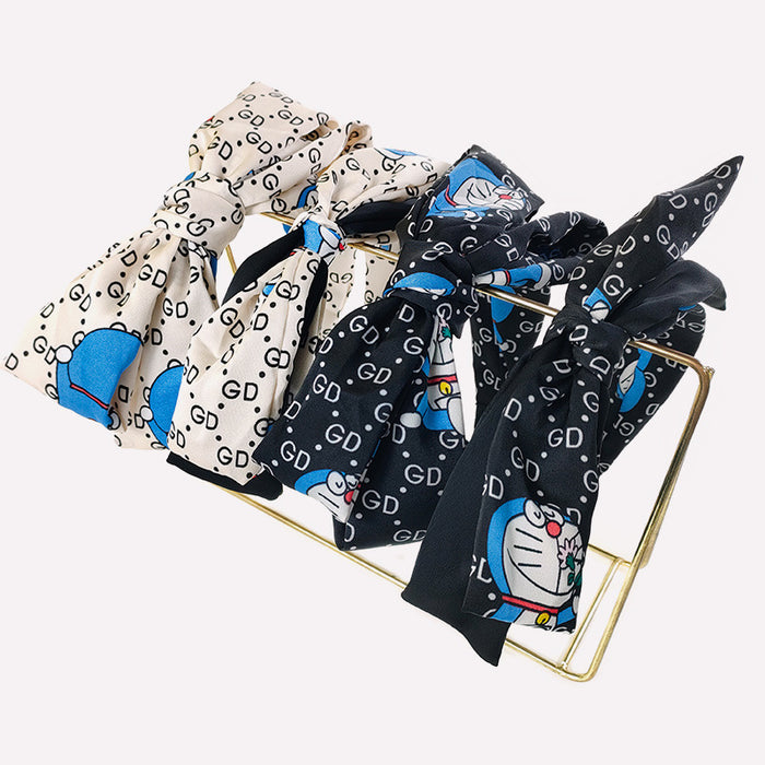 Wholesale cloth bow headband double ears MOQ≥2 JDC-HD-O120