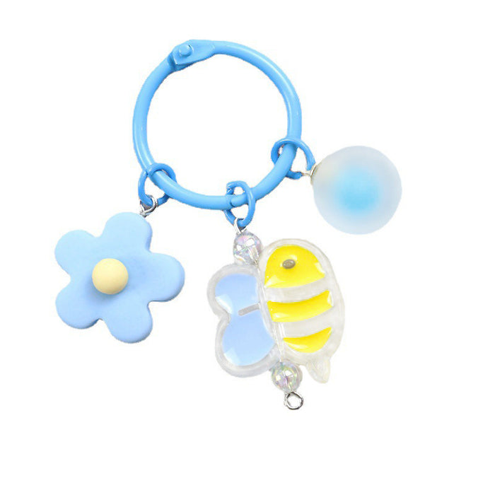 Wholesale Color Flower Animal Acrylic Keychain MOQ≥2 JDC-KC-YChen004