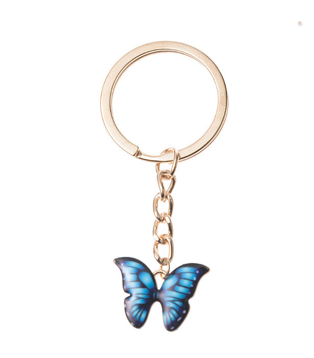 Wholesale Keychains For Backpacks Butterfly Alloy Keychain MOQ≥3 JDC-KC-HaoH002