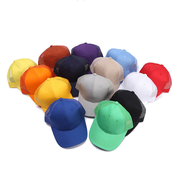 Jewelry WholesaleWholesale Summer Solid Color Hat Cotton Six Piece Mesh Cap MOQ≥2 JDC-FH-TMa005 Fashionhat 唐马 %variant_option1% %variant_option2% %variant_option3%  Factory Price JoyasDeChina Joyas De China