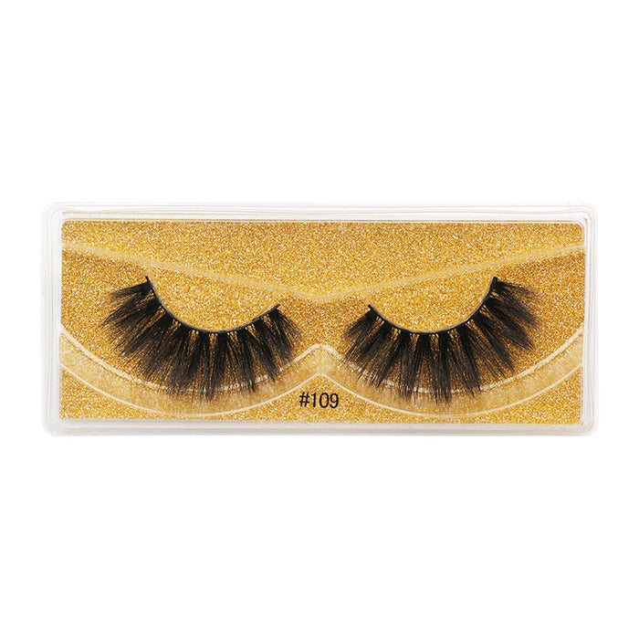 Wholesale 3d imitation mink fur false eyelashes natural thick JDC-EY-LanJL007