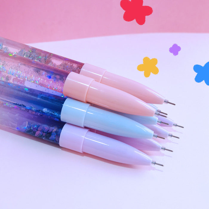 Jewelry WholesaleWholesale colorful fairy pen creative student quicksand neutral pen JDC-BP-HWJ007 Ballpoint pen 好文聚 %variant_option1% %variant_option2% %variant_option3%  Factory Price JoyasDeChina Joyas De China