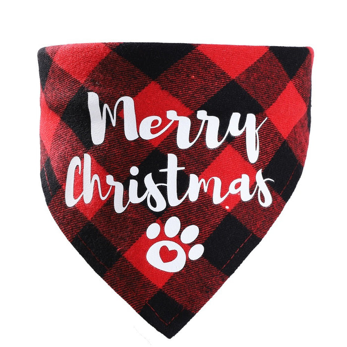 Wholesale Pet Decorative Triangle Towel Dog Pregnancy Notice Saliva Towel Christmas Pet JDC-PD-yuexin001