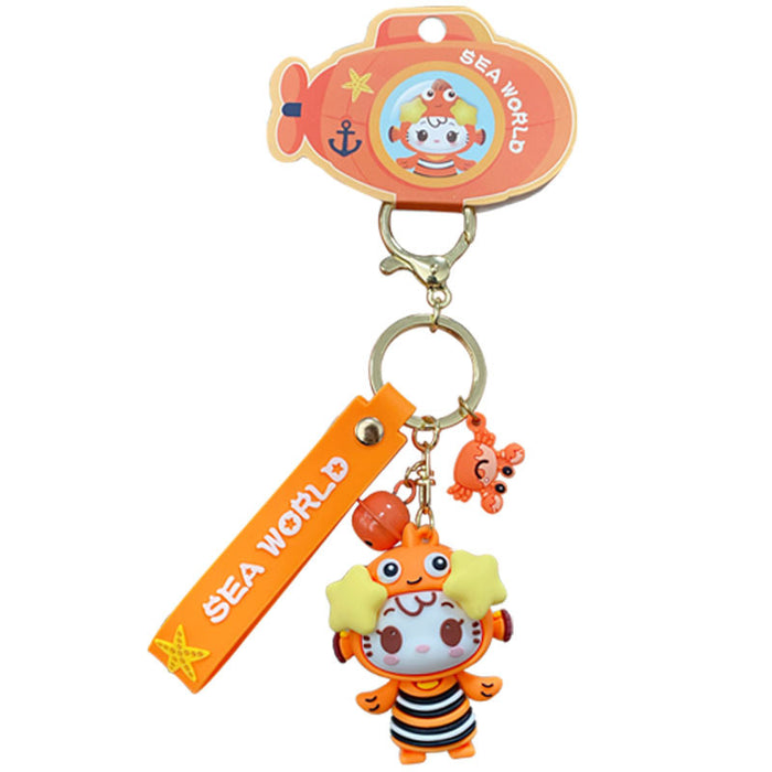 Wholesale Keychains Hardware PVC Cartoon Cute MOQ≥2 JDC-KC-BaiM054