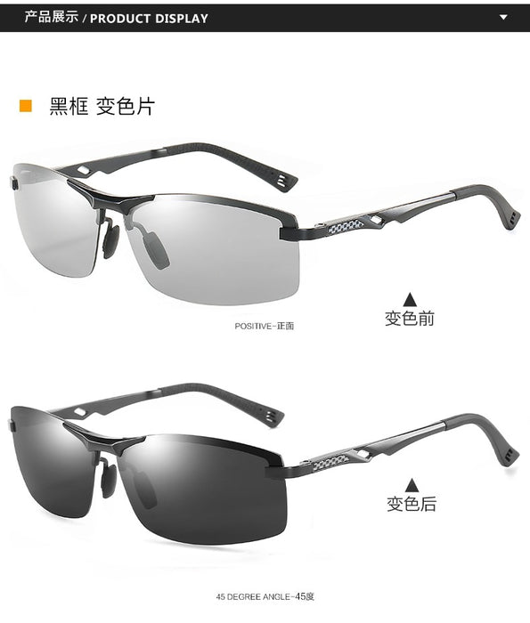 Wholesale polarized photochromic aluminum magnesium sunglasses JDC-SG-JunL004