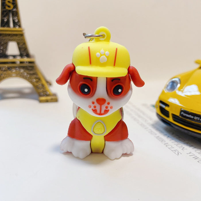 Wholesale soft plastic three-dimensional cartoon doll keychain pendant car ornament JDC-KC-RuiXin001