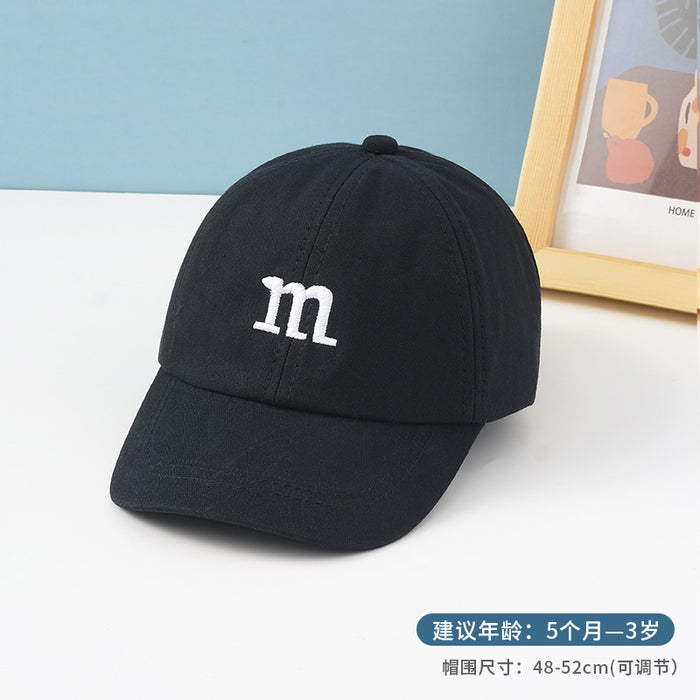 Wholesale children hats M letter embroidery boys and girls baseball caps MOQ≥2 JDC-FH-MiYang005