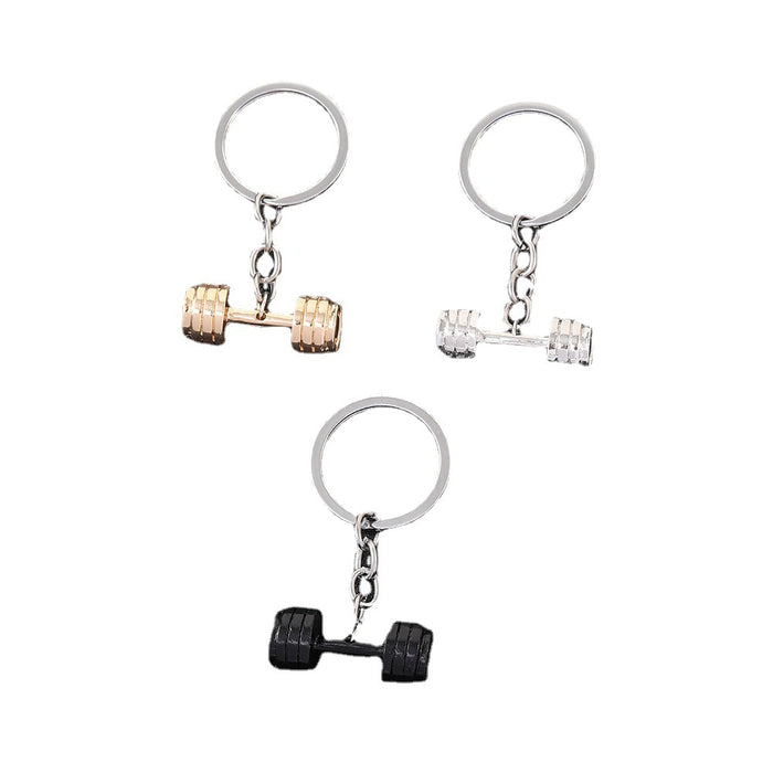 Wholesale Keychain Dumbbell Metal JDC-KC-YWMX003