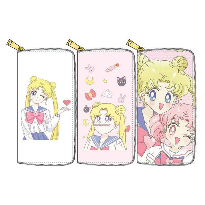 Wholesale 2D Cartoon Sailor Moon PU Long Zipper Wallet MOQ≥3 JDC-WT-Dengxin002