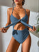 Jewelry WholesaleWholesale solid color chest tie one-piece high waist sexy bikini swimsuit JDC-SW-Piaoxu006 Swimwear 飘旭 %variant_option1% %variant_option2% %variant_option3%  Factory Price JoyasDeChina Joyas De China