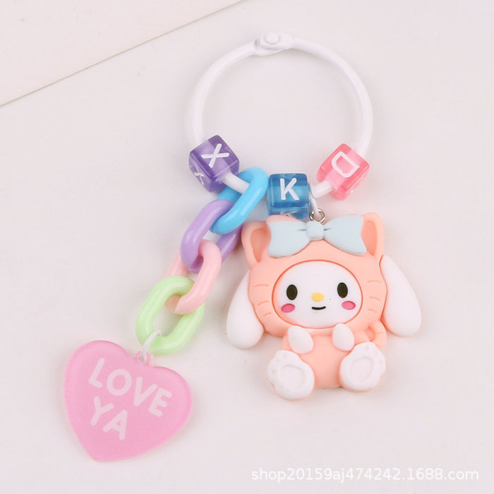 Wholesale Key Chain Acrylic Cute Cartoon Doll Love Pendant MOQ≥2 (S) JDC-KC-YiHan029