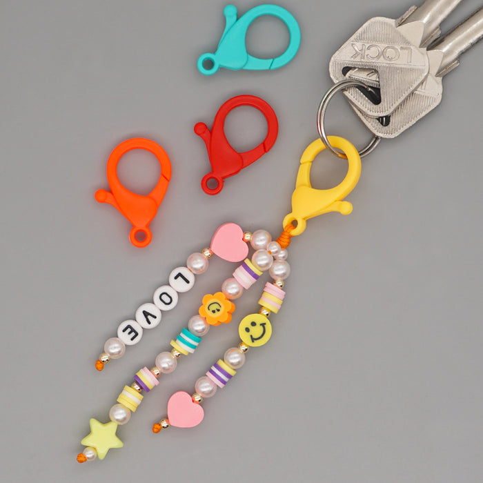 Jewelry WholesaleWholesale Boho Beads Acrylic Beaded Keychain JDC-KC-Yuxz005 Keychains 煜星珠 %variant_option1% %variant_option2% %variant_option3%  Factory Price JoyasDeChina Joyas De China