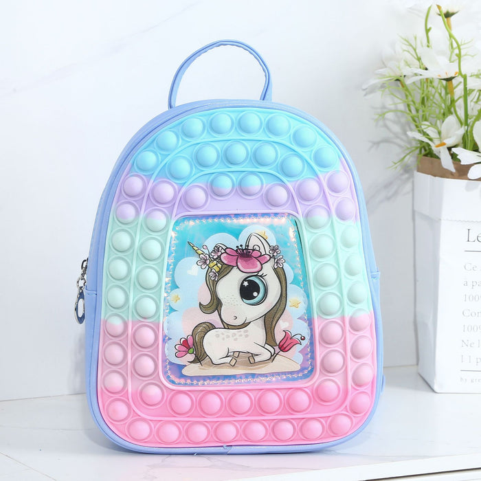 Wholesale Children Bag Silicone Last Mouse Lost Unicorn MOQ≥3 JDC-BP-Chenzi002