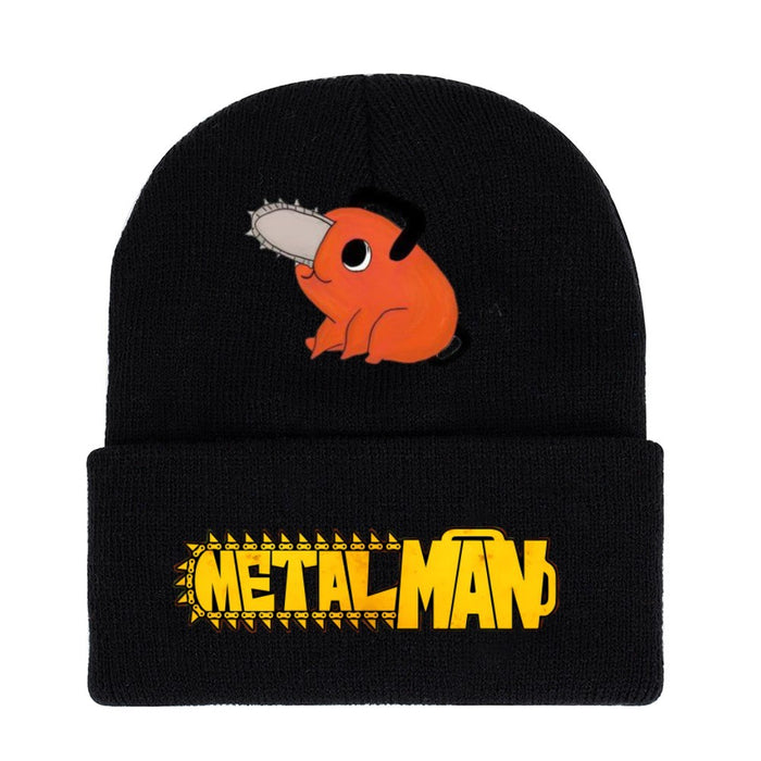 Wholesale Hat Acrylic Warm Cartoon Printing Roll Brim Knit Hat (M) JDC-FH-WDM008