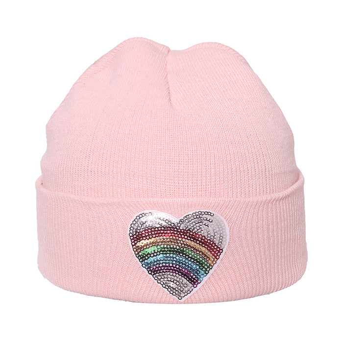 Wholesale hat fabric cute kids wool cap parent-child warm cold cap pullover MOQ≥2 JDC-FH-YuanB007