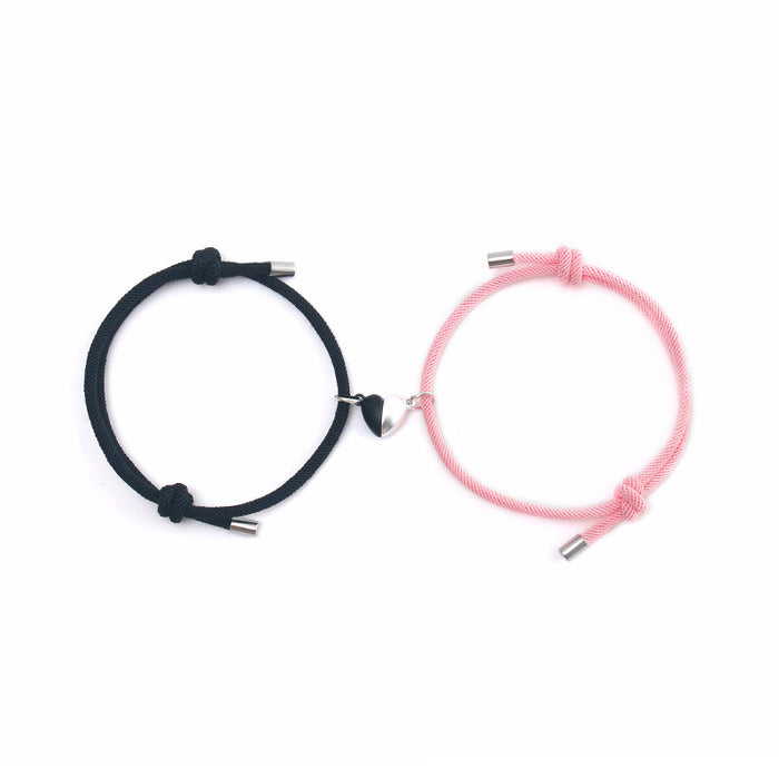 Wholesale Alloy Love Magnet Couple Bracelet Pair JDC-BT-ZiR019